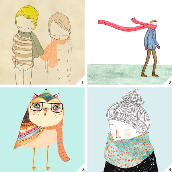 scarf art love