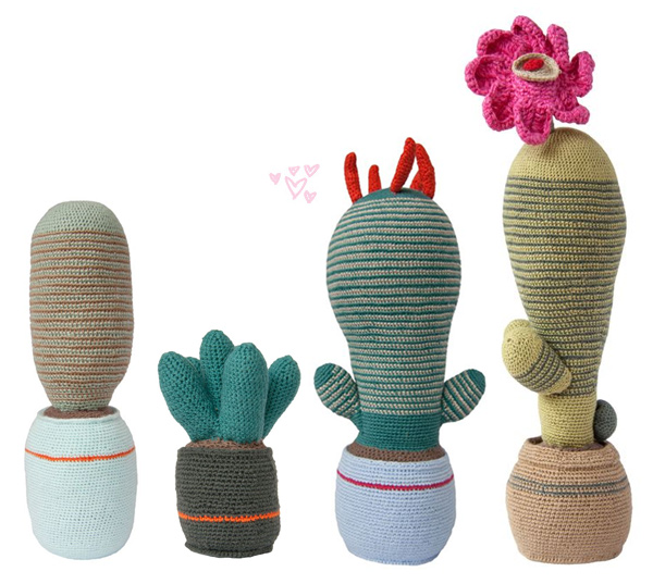 Crochet cactus from Safari Fusion.