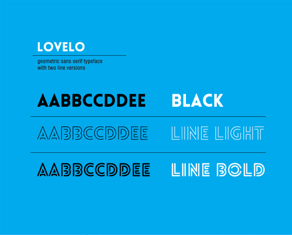 Lovelo font, by Renzler design.