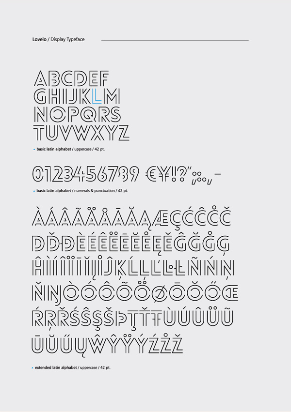 Lovelo font, by Renzler design.