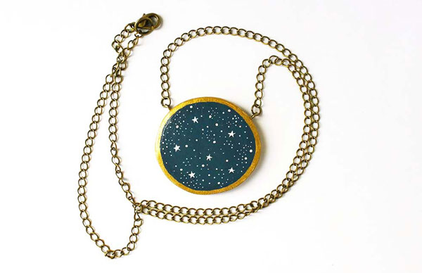 Sweet Beastiary - starry night necklace