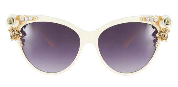 ASOS - Cat Eye Sunglasses with Bug & Flower Detail