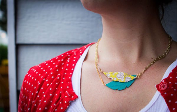 Feather Necklace tutorial