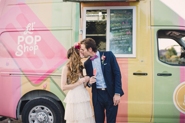 popsicle truck wedding
