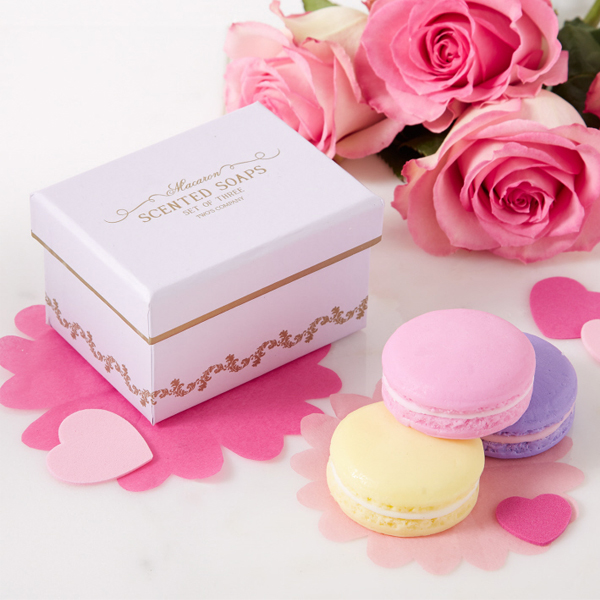  Scented Macaron Soaps in Gift Box 