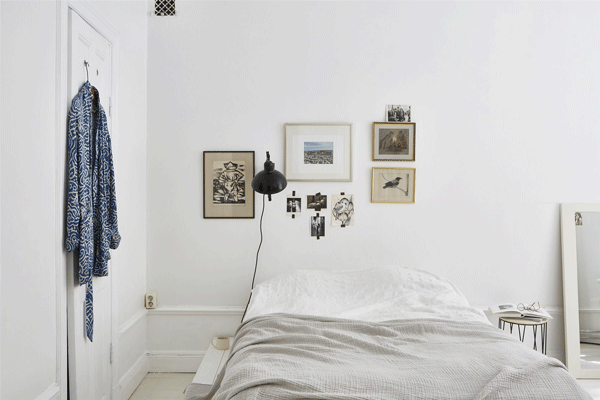 Um quarto branco | design minimalista