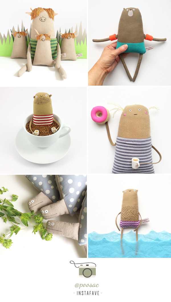 Instafave: @poosac | Kim Smith Ridiculous creatures, quirky dolls & illustrations lovingly handmade in the UK.