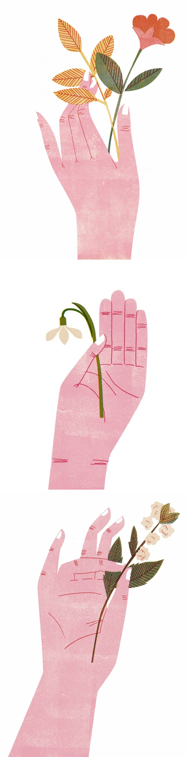 Barbara Dziadosz - Hands with Flowers | Mãos e Flores
