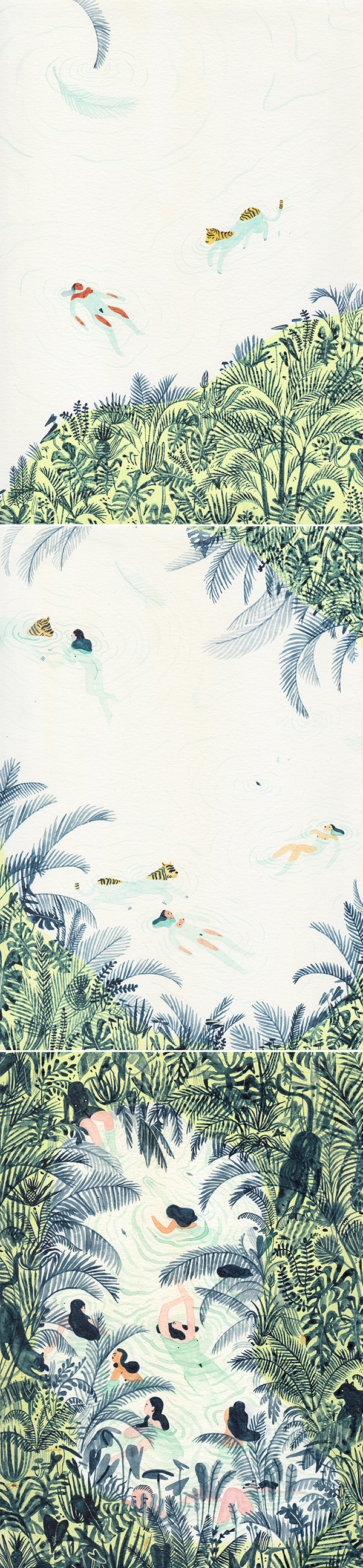 Just Swim | ilustração da Monica Ramos