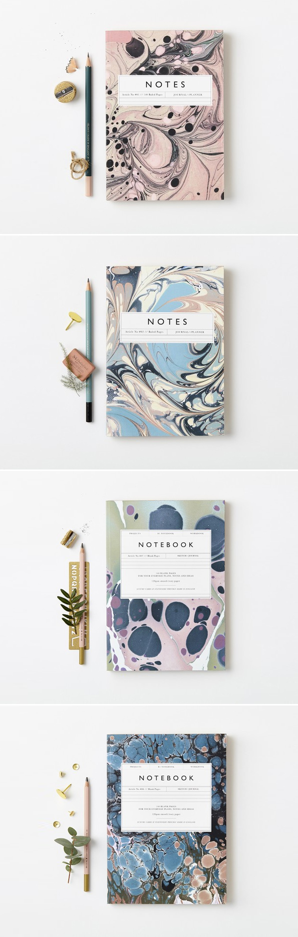 Marbled Notebooks | Katie Leamon