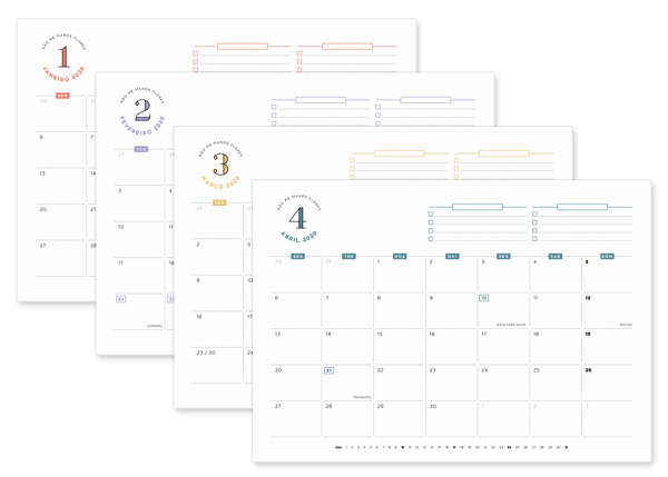 Planner Mensal 2020 - Não Me Mande Flores | download gratuito / freebie