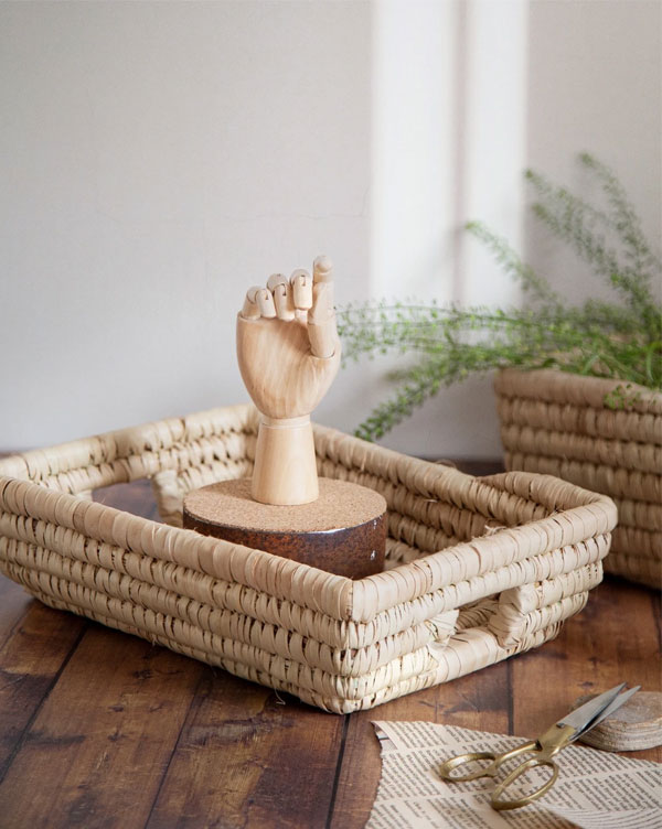 Artisan Homeware by Our Lovely Goods | Rectangular Raffia Basket