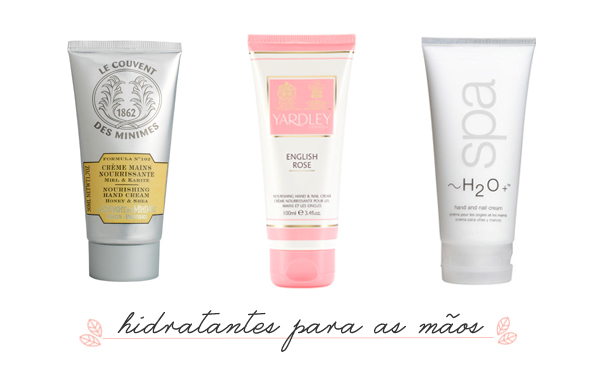 hidratantes para as maos