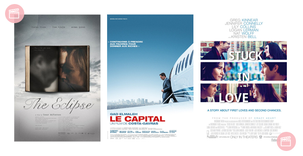 Os tres ultimos filmes: The Eclipse + Le Capital + Stuck in Love