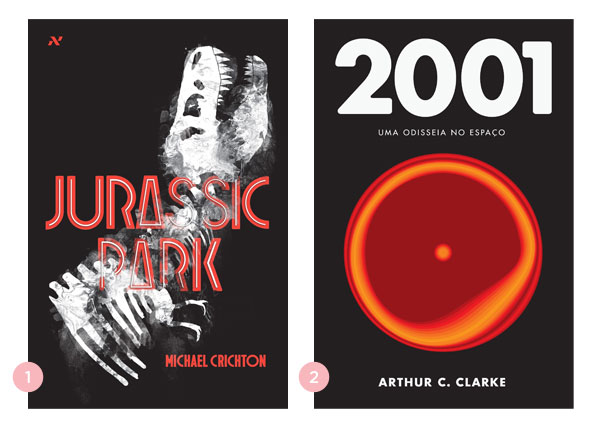Os quatro ultimos livros: Jurassic Park + 2001: Uma Odisseia no Espaco ? BLOG Nao Me Mande Flores 