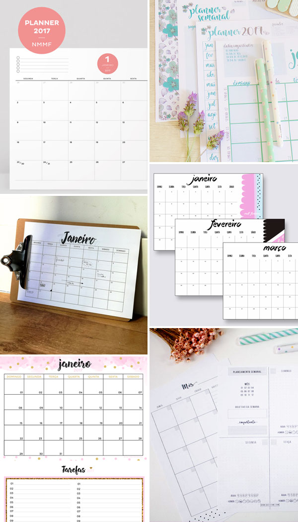 Internet Love: Planners 2017 para download gratuito - em portugues!