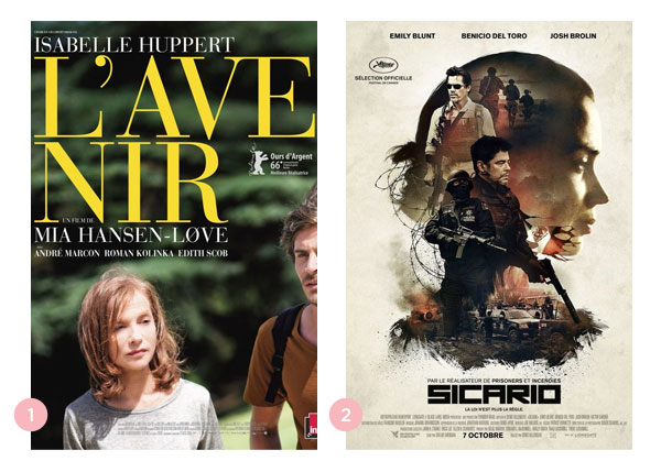 Mini-resenhas: O Que Esta Por Vir (L'avenir) + Sicario: Terra de Ninguem (Sicario) | Nao Me Mande Flores
