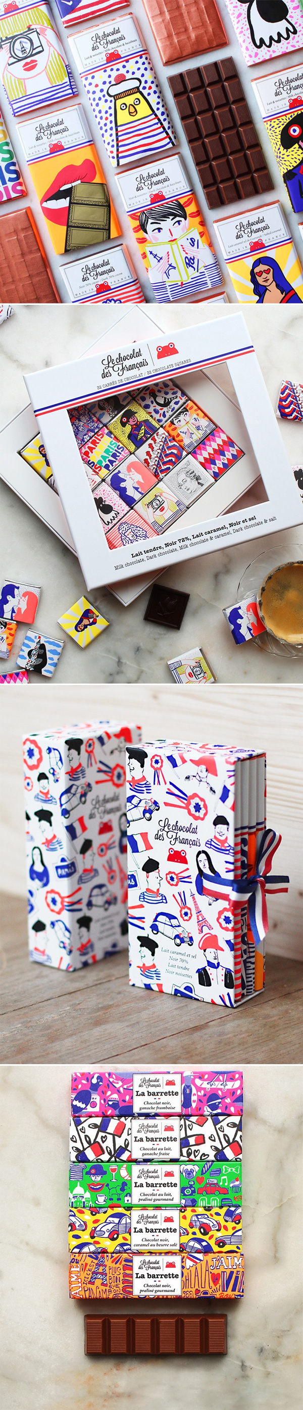 Le chocolat des Francais | Pretty Packaging | Nao Me Mande Flores