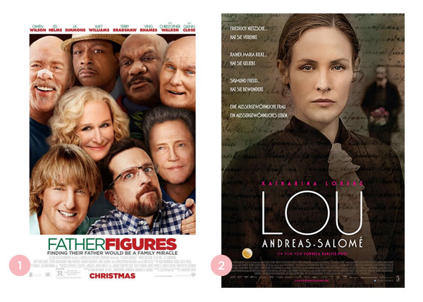 Mini-resenhas dos filmes: Correndo Atras de um Pai (Father Figures) e Lou (Lou Andreas-Salome) | Nao Me Mande Flores