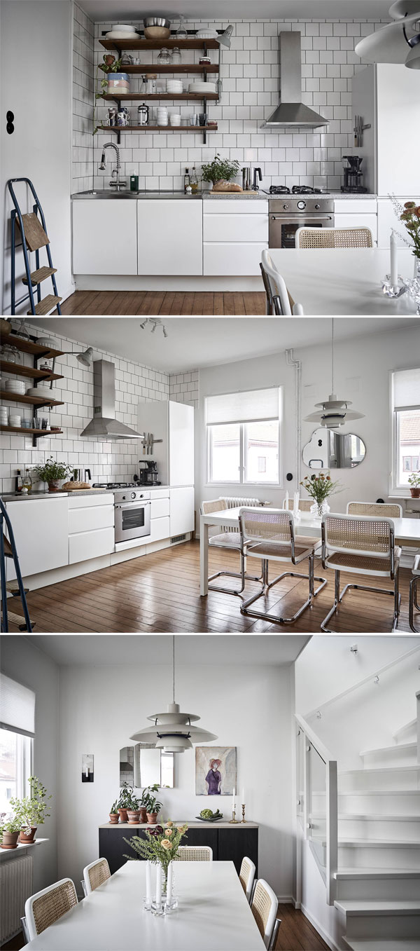 Inspiracao decor: branco com personalidade | Cozinha e Sala de Jantar